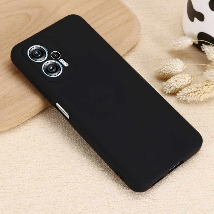 For Xiaomi Poco X4 GT/Redmi Note 11T Pro/Redmi K50i Pure Color Liquid Silicone Shockproof Full Coverage Phone Case(Black) Eurekaonline