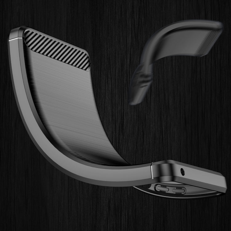 For Xiaomi Poco X4 Pro 5G Brushed Texture Carbon Fiber TPU Phone Case(Black) Eurekaonline