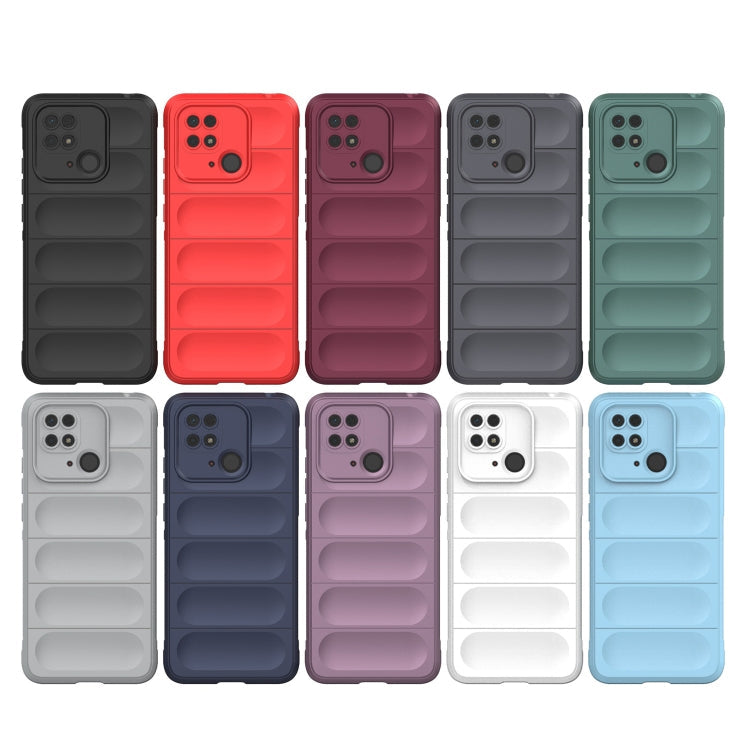 For Xiaomi Redmi 10C Magic Shield TPU + Flannel Phone Case(Purple) Eurekaonline