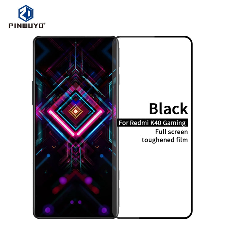 For Xiaomi Redmi K40 Gaming PINWUYO 9H 2.5D Full Screen Tempered Glass Film(Black) Eurekaonline