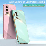 For Xiaomi Redmi K60 XINLI Straight 6D Plating Gold Edge TPU Phone Case(Celestial Blue) Eurekaonline