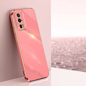 For Xiaomi Redmi K60 XINLI Straight 6D Plating Gold Edge TPU Phone Case(Hawthorn Red) Eurekaonline
