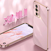 For Xiaomi Redmi K60 XINLI Straight 6D Plating Gold Edge TPU Phone Case(Mint Green) Eurekaonline