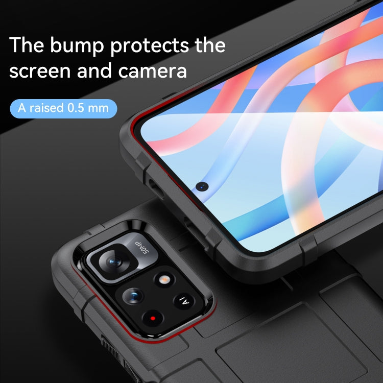 For Xiaomi Redmi Note 11 5G Full Coverage Shockproof TPU Phone Case(Black) Eurekaonline
