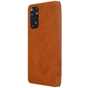 For Xiaomi Redmi Note 11 Global NILLKIN QIN Series Crazy Horse Texture Leather Case(Brown) Eurekaonline