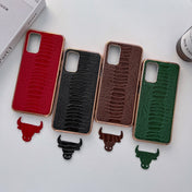 For Xiaomi Redmi Note 11 Global/Note 11S 4G Genuine Leather Weilai Series Nano Plating Phone Case(Green) Eurekaonline