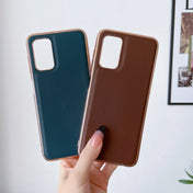For Xiaomi Redmi Note 11 Global/Note 11S 4G Genuine Leather Xiaoya Series Nano Plating Phone Case(Blue) Eurekaonline