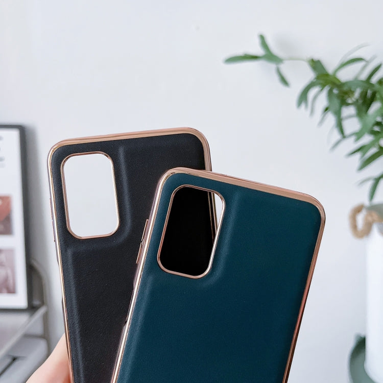 For Xiaomi Redmi Note 11 Global/Note 11S 4G Genuine Leather Xiaoya Series Nano Plating Phone Case(Coffee) Eurekaonline