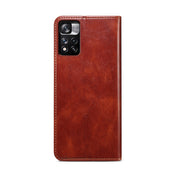 For Xiaomi Redmi Note 11 Pro / 11 Pro+ Oil Wax Texture Flip Leather Phone Case with Card Slots & Wallet(Brown) Eurekaonline