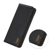For Xiaomi Redmi Note 11 Pro 4G / 5G Global KHAZNEH Nappa Top Layer Cowhide Leather Phone Case(Black) Eurekaonline