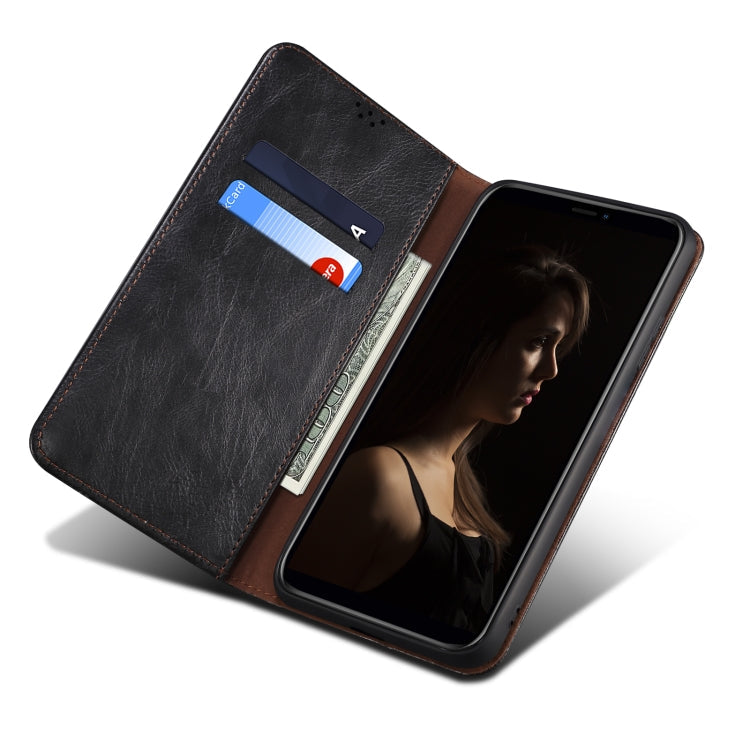 For Xiaomi Redmi Note 11 Pro 4G / 5G Oil Wax Crazy Horse Texture Leather Phone Case(Black) Eurekaonline