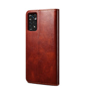 For Xiaomi Redmi Note 11 Pro 4G / 5G Oil Wax Crazy Horse Texture Leather Phone Case(Brown) Eurekaonline
