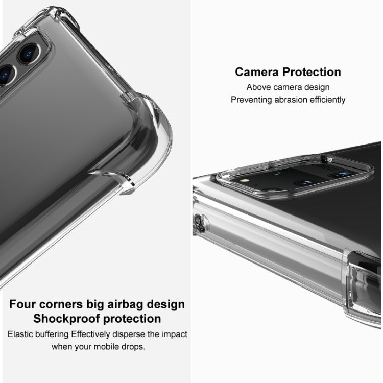 For Xiaomi Redmi Note 11 Pro China / Note 11 Pro+ 5G IMAK All Coverage Shockproof Airbag TPU Case with Screen Protector(Transparent Black) Eurekaonline