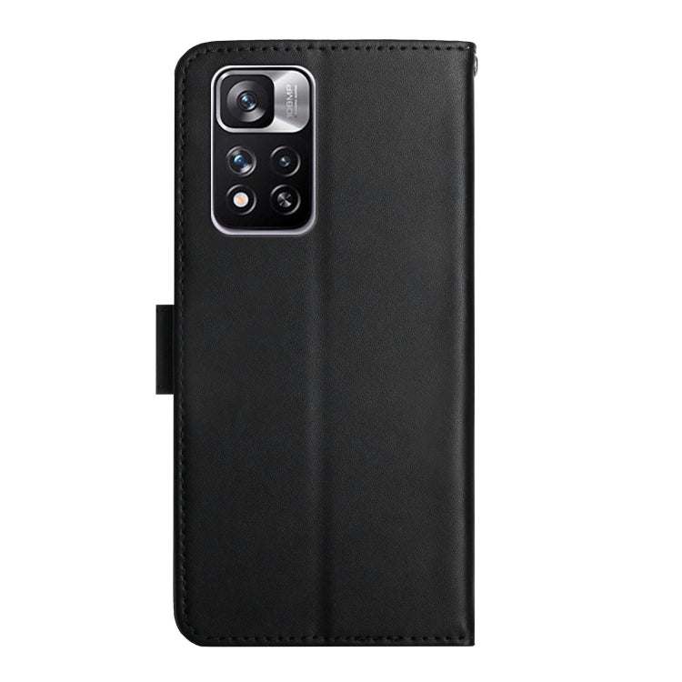 For Xiaomi Redmi Note 11 Pro Genuine Leather Fingerprint-proof Horizontal Flip Phone Case(Black) Eurekaonline