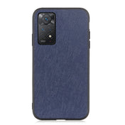 For Xiaomi Redmi Note 11 Pro Global Cross Texture Leather Shockproof Phone Case(Blue) Eurekaonline