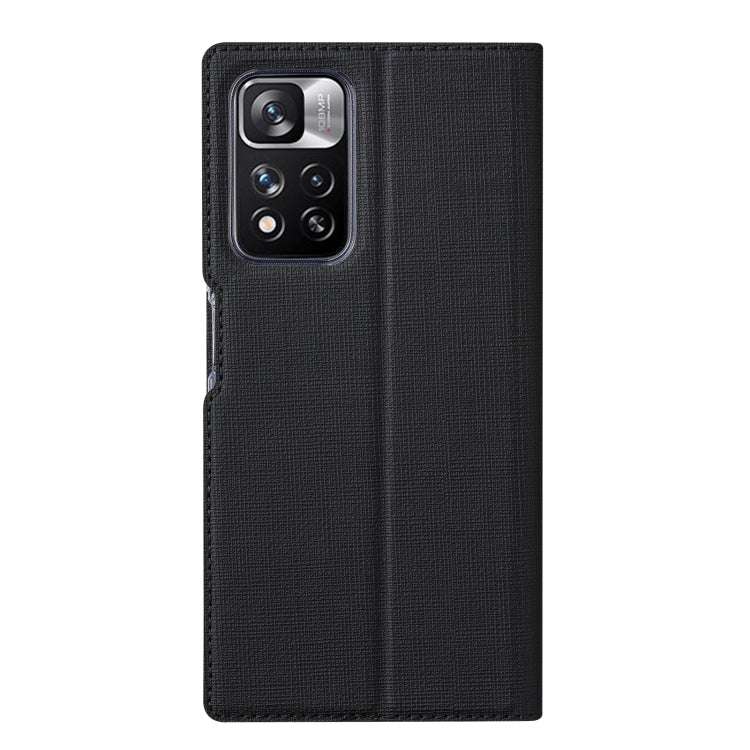 For Xiaomi Redmi Note 11 Pro ViLi DMX Series Shockproof Magnetic Flip Leather Phone Case(Black) Eurekaonline