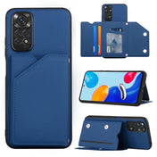 For Xiaomi Redmi Note 11S/11 4G Global Skin Feel PU + TPU + PC Phone Case(Blue) Eurekaonline