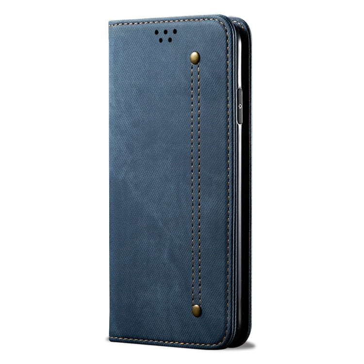 For Xiaomi Redmi Note 12 China Denim Texture Leather Phone Case(Blue) Eurekaonline