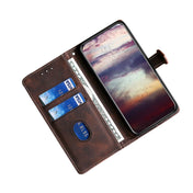 For Xiaomi Redmi Note 12 China Skin Feel Magnetic Buckle Leather Phone Case(Brown) Eurekaonline