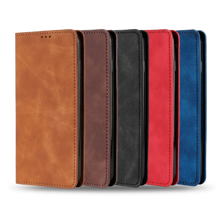 For Xiaomi Redmi Note 12 China Skin Feel Magnetic Horizontal Flip Leather Phone Case(Black) Eurekaonline