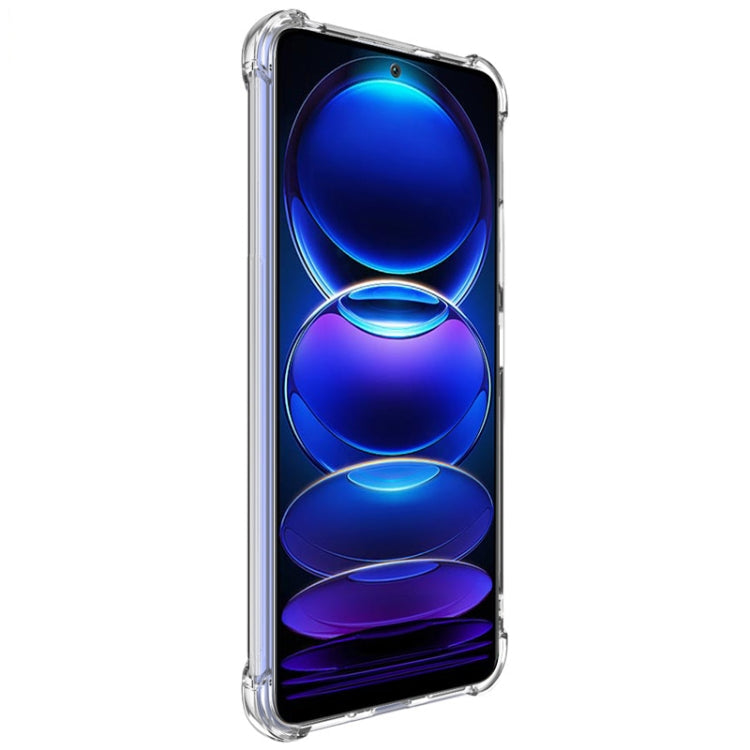 For Xiaomi Redmi Note 12 China imak Shockproof Airbag TPU Phone Case(Transparent) Eurekaonline