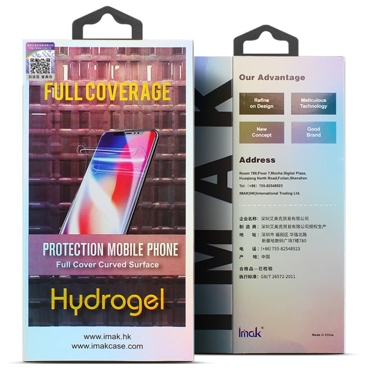 For Xiaomi Redmi Note 12 Pro+ 5G/Note 12 Explorer 2pcs imak Curved Full Screen Protector Hydrogel Film Back Protector Eurekaonline