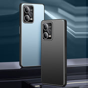 For Xiaomi Redmi Note 12 Pro+ China All-Inclusive Lens Frosted Metal Phone Case(Black) Eurekaonline