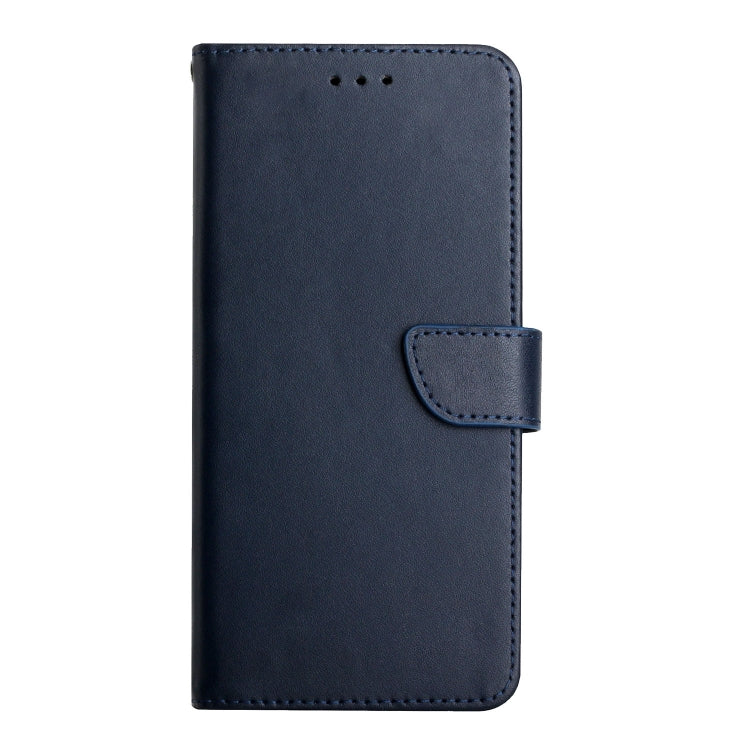 For Xiaomi Redmi Note 12 Pro China Genuine Leather Fingerprint-proof Flip Phone Case(Blue) Eurekaonline
