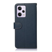 For Xiaomi Redmi Note 12 Pro+ China KHAZNEH Litchi Texture Leather RFID Phone Case(Blue) Eurekaonline