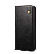 For Xiaomi Redmi Note 12 Pro China Oil Wax Crazy Horse Texture Leather Phone Case(Black) Eurekaonline