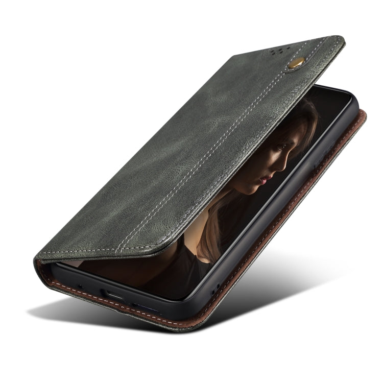 For Xiaomi Redmi Note 12 Pro China Oil Wax Crazy Horse Texture Leather Phone Case(Green) Eurekaonline