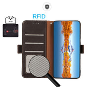 For Xiaomi Redmi Note 12 Pro+ China / Redmi Note 12 Explorer KHAZNEH Side-Magnetic Litchi Genuine Leather RFID Phone Case(Brown) Eurekaonline
