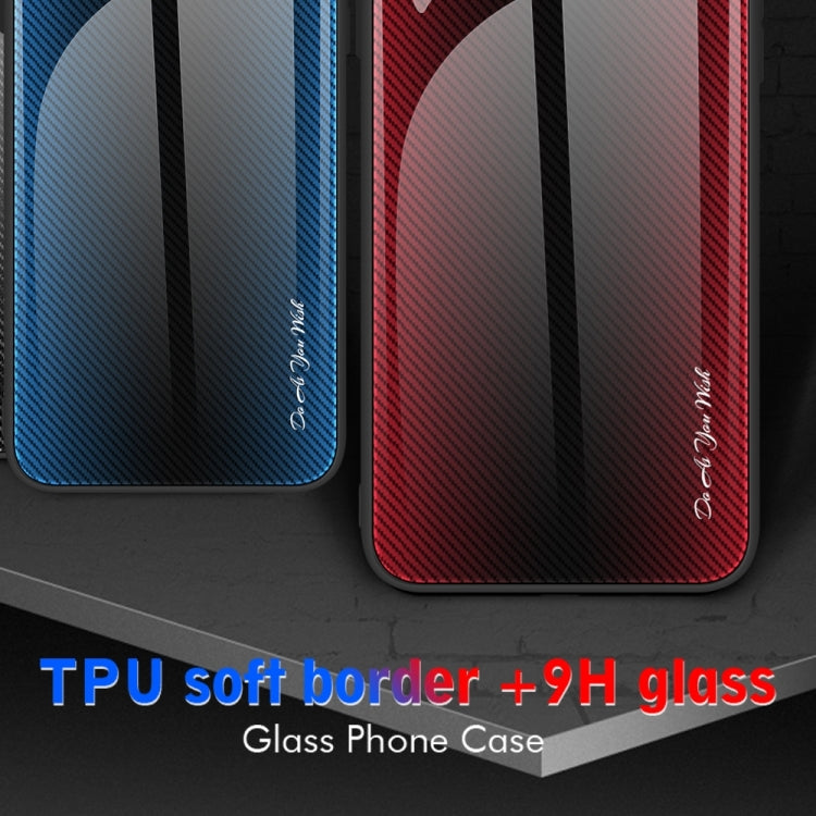 For Xiaomi Redmi Note 12 Pro+ China Texture Gradient Glass TPU Phone Case(Red) Eurekaonline