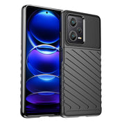 For Xiaomi Redmi Note 12 Pro+ China Thunderbolt Shockproof TPU Protective Soft Phone Case(Black) Eurekaonline