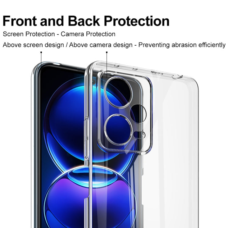 For Xiaomi Redmi Note 12 Pro China imak Wing II Pro Series Wear-resisting Crystal Phone Protective Case(Transparent) Eurekaonline