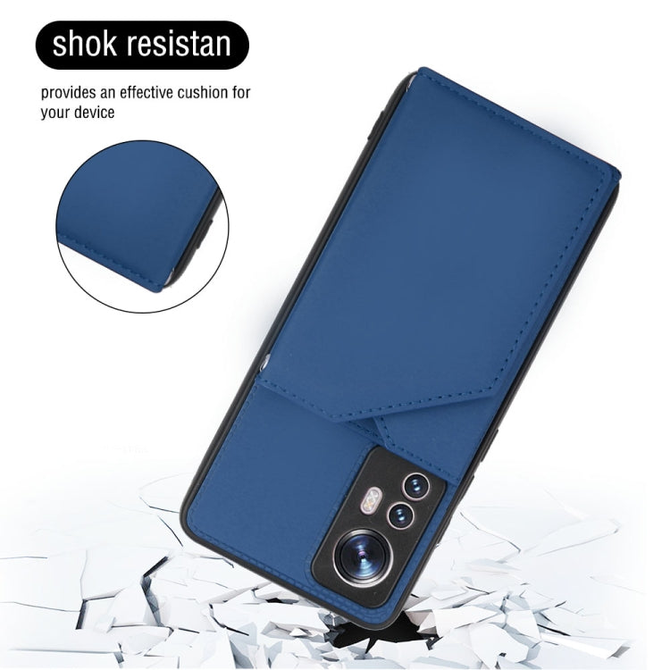 For Xiaomi12 Skin Feel PU + TPU + PC Phone Case(Blue) Eurekaonline