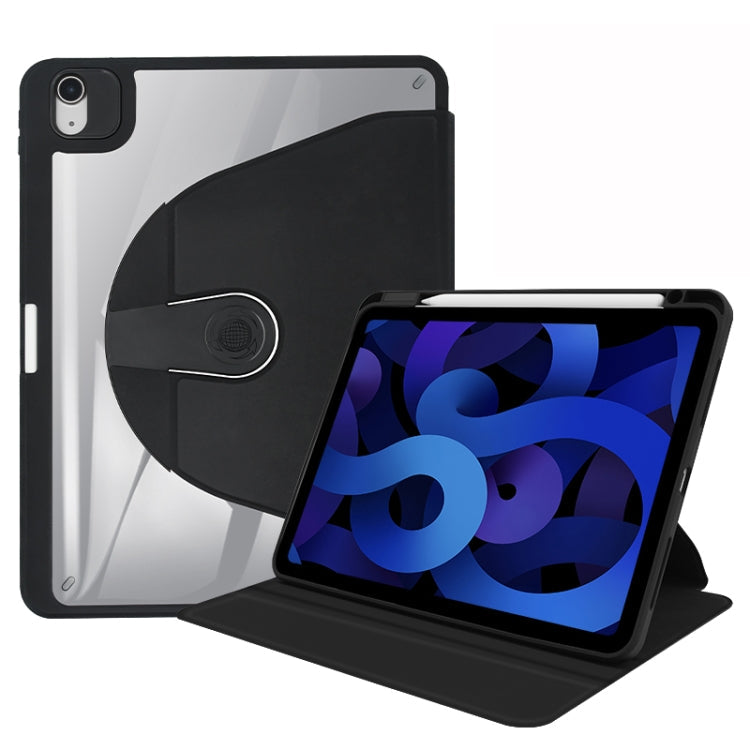  2018 Acrylic 360 Degree Rotation Holder Tablet Leather Case(Black) Eurekaonline