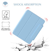 For iPad mini 6 Trifold Magnetic Rotating Smart Case(Sky Blue) Eurekaonline