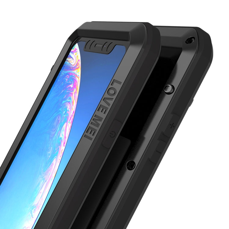 For iPhone 11 LOVE MEI Metal Shockproof Waterproof Dustproof Protective Case(Black) Eurekaonline