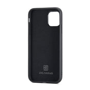 For iPhone 11 Pro DG.MING M1 Series 3-Fold Multi Card Wallet + Magnetic Back Cover Shockproof Case with Holder Function (Green) Eurekaonline