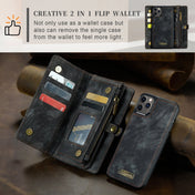 For iPhone 11 Pro Max CaseMe-008 Detachable Multifunctional Horizontal Flip Leather Case with Card Slot & Holder & Zipper Wallet & Photo Frame (Black) Eurekaonline
