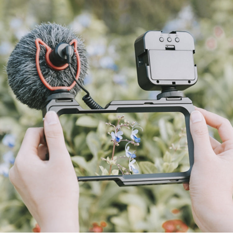 For iPhone 11 Pro Max YELANGU C23 Video Camera Cage Stabilizer with PC Case (Black) Eurekaonline