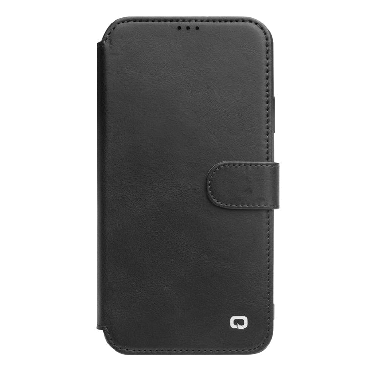For iPhone 11 Pro QIALINO Business Magnetic Buckle Horizontal Flip Leather Case with Card Slots(Black) Eurekaonline