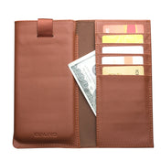 For iPhone 11 Pro QIALINO Nappa Texture Top-grain Leather Horizontal Flip Wallet Case with Card Slots(Brown) Eurekaonline