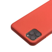 For iPhone 11 Pro QIALINO Shockproof Top-grain Leather Protective Case(Orange) Eurekaonline