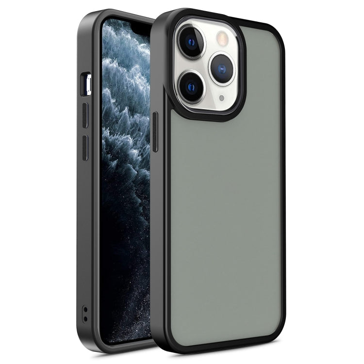 For iPhone 11 Pro Shield Skin Feel PC + TPU Phone Case(Black) Eurekaonline