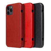 For iPhone 12 / 12 Pro Fierre Shann Business Magnetic Horizontal Flip Genuine Leather Case(Black) Eurekaonline