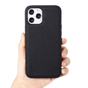For iPhone 12 / 12 Pro GEBEI Full-coverage Shockproof Leather Protective Case(Black) Eurekaonline