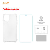 For iPhone 12 / 12 Pro Hat-Prince ENKAY 2 in 1 Clear TPU Soft Case Shockproof Cover + 0.26mm 9H 2.5D Tempered Glass Protector Film Eurekaonline