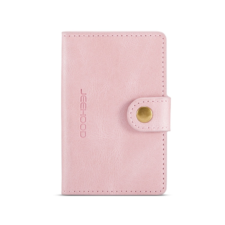 For iPhone 12 / 12 Pro JEEHOOD Retro Magnetic Detachable Protective Case with Wallet & Card Slot & Holder(Pink) Eurekaonline